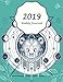 2019 Weekly Journal: Blue Bear Cover, Weekly View Planners, 12 Months Calendar, schedule planner,12 by 
