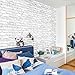 Wallpaper Brick, Removable Self-Adhesive Contact Paper Roll for Room Decor (17.71x 197 inches)