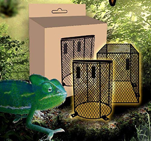 image for OMEM reptilel Heating lamp lampshade Guard Scald Protector Metal Amphi