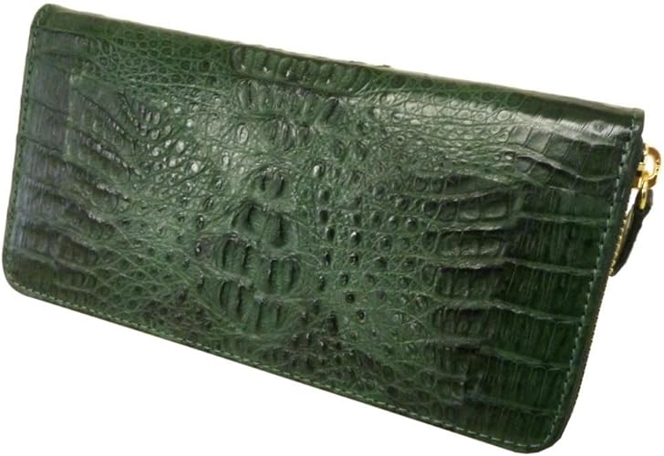 Amazon Santamaria クロコダイル財布 レディース メンズ カイマンマットhb ラウンドファスナー 長財布 サイプラス Santamaria サンタマリア 財布