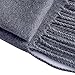Yazer Large 78.7”x 25.6” Fashion Luxurious 100% Pure Cashmere Stole Scarf,Shawls for Women and Men (Grey)