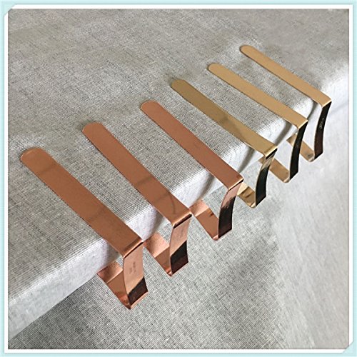 image for YouTensils 12 Strong Stainless Steel Tablecloth Clips (1.5