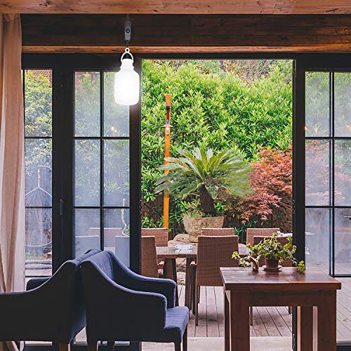 FEIFEIER Indoor Solar Light LED Bulb Portable 200LM Solar 