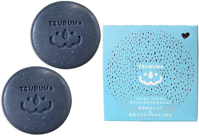 Amazon Tsubumo ツブモ 2個セット ポツポツ ザラつき 毛穴つるん 肌 固形 石鹸 ミネラルソープ フェイス ボディ用 90g ボタニカル アロマ 天然スクラブ入り ふわふわなめらかな濃密泡 アルガンオイル 低刺激 敏感肌にも 日本製 Actyfree 固形せっけん 通販