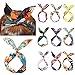 Yeshan Fashion Twist Bow Wire Leaf designs Vintage Headbands Headwrap Boho Floral Printed Rabbit ear Wire Hairbands Hair Holder Hair Accessory for Women and Girls,Pack of 9