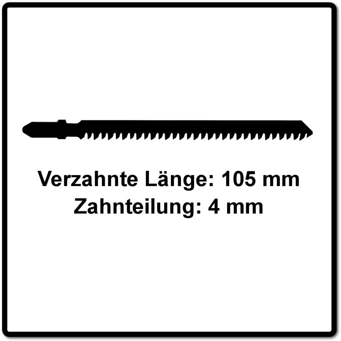 Festool 204327 Jigsaw Blade 5-Pieces, 4 mm Tooth Pitch, 105 mm Tooth Length, Multicolour, Size - Image 4