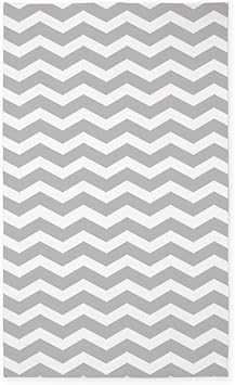 Amazon Com Cafepress Grey And White Chevron 3 X5 Decorative Area Rug Fabric Throw Rug Furniture Decor