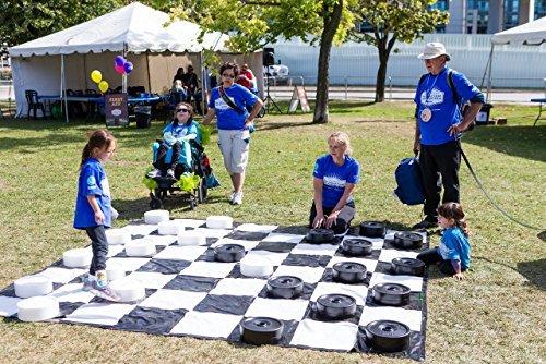 Garden Games Giant Checkers Set with Giant Mat - Thumbnail 2