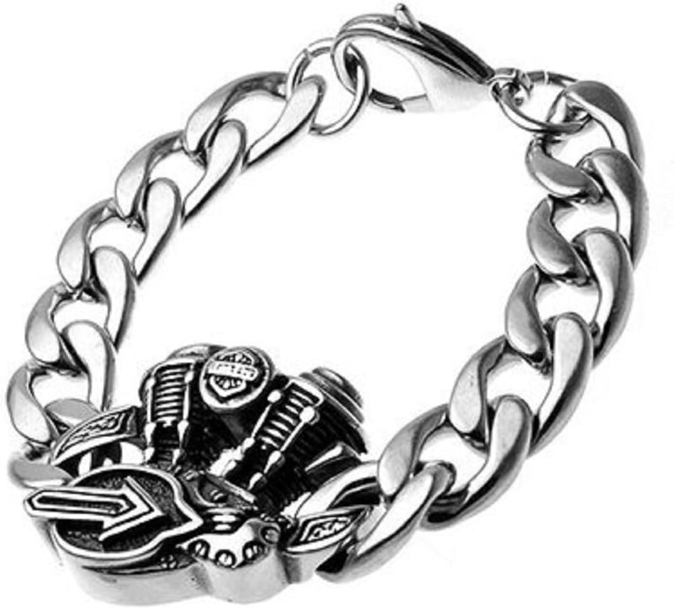 Jewel Hiphop Motorcycle Engine Mens Bracelet