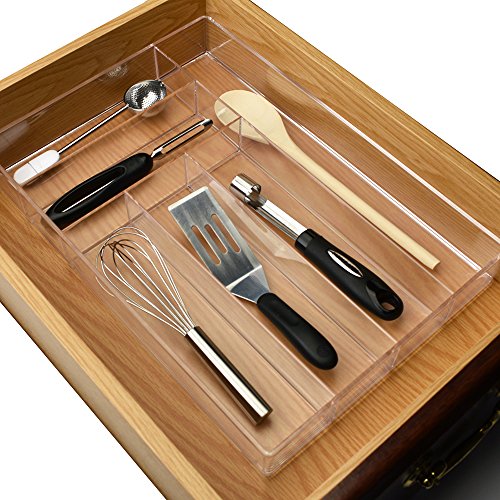Clear Plastic Silverware and Utensil Organizer - Thumbnail 3