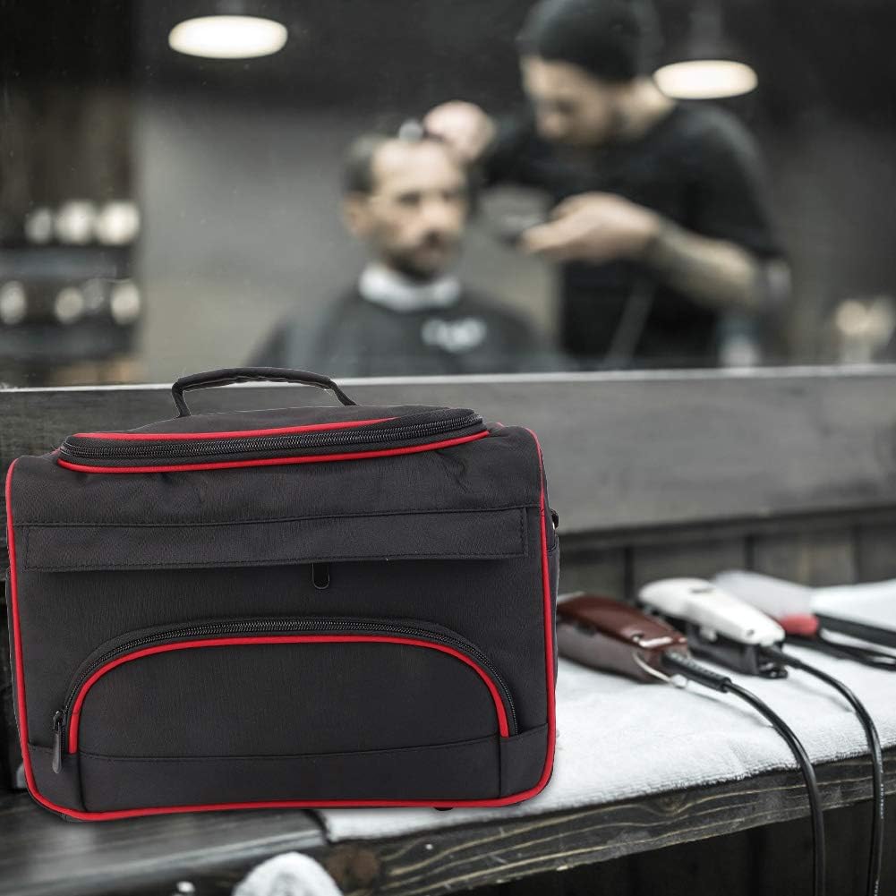 Portable Hairdressing Bag, Large Multi-Function Storage Makeup Travel Home Tool Bag Stylist, Hairdressing case, Barber travel box for carrying hair clippers, scissors and combs - Image 4