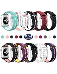 valband Apple Watch correa, 42 mm. correas de repuesto iWatch, silicona suave deporte correa correa para Apple Watch Nike Series 3, Series 2, Series 1, 42mm