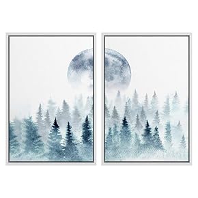 SIGNWIN 2 Piece Framed Canvas Wall Art Nordic...
