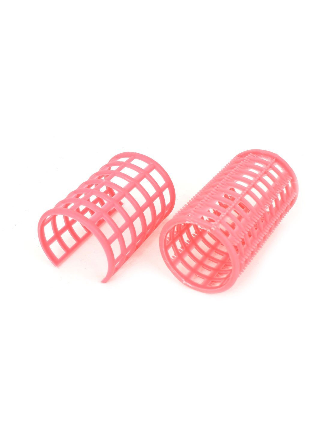 Amazon.com: Plástico Pelo de la peluquería Curling herramienta de bricolaje rodillo rizador DE 4 piezas rosa: Health & Personal Care