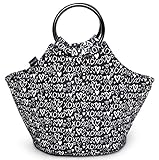 Freddie and Sebbie Lunch Bag - Fashionable Reusable Insulated Large Black and White Heart Neoprene Lunch Box - Luxury Lunch Bags Boxes For Women, Adults, Kids, Girls, and Teen Girls ...