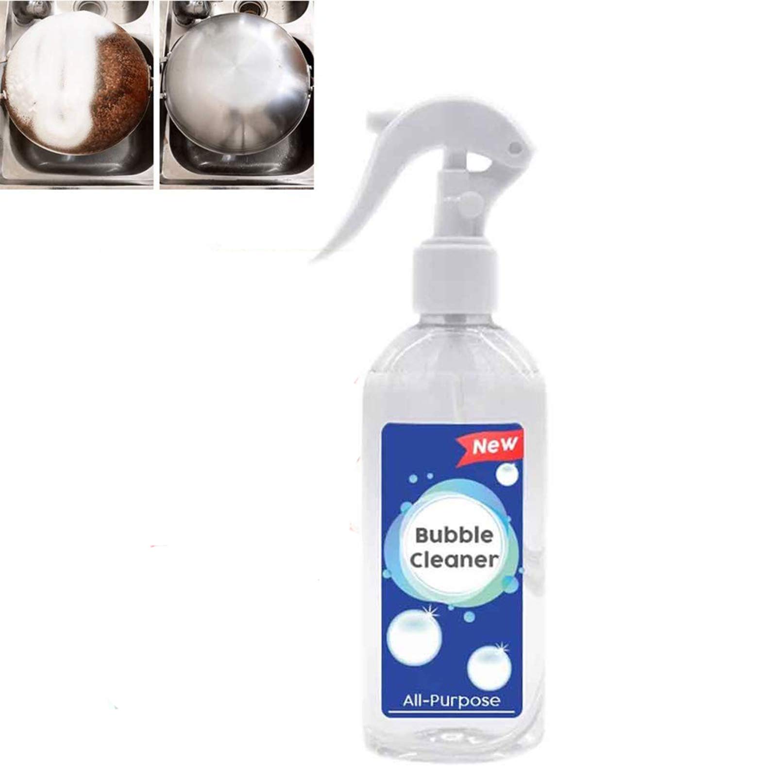 Kitchen Grease Cleaner Rust Remove Multi-Purpose Foam Household Cleaning Tool Bubble Spray, for Kitc