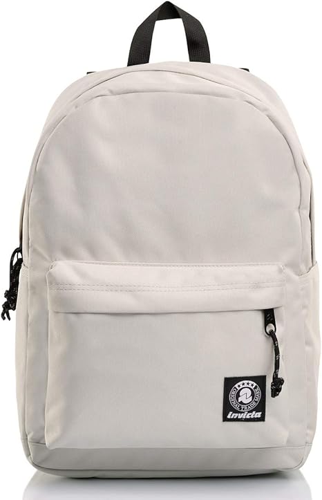 plain white backpack
