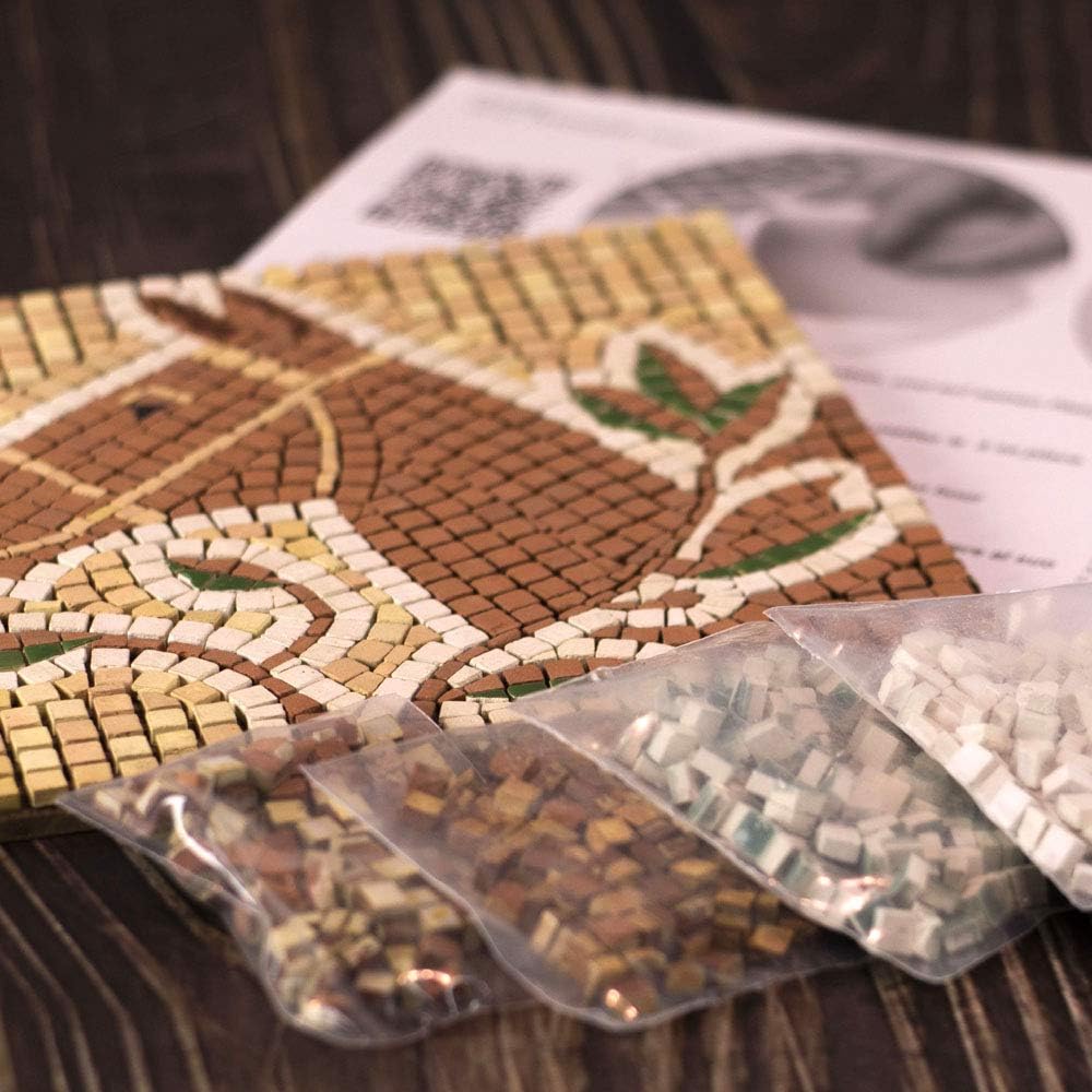DIY Mosaic Art Kit 5.9'' Square, 15x15cm, Dog, Small - Image 4