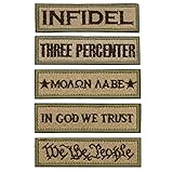 LepoHome Bundle 5 pcs Tactical Military Morale Velcro Patch Set