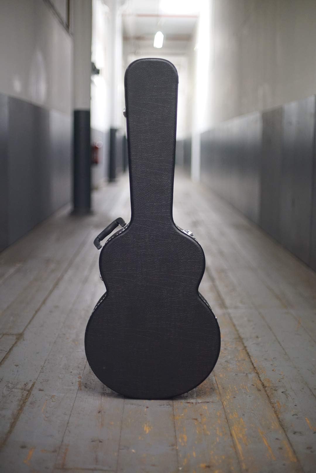 Mini Jumbo Black Acoustic Guitar Hard case Small hardshell wood DEAL OFFER BARGAIN UK