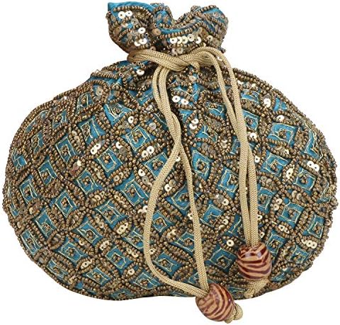 Suman HandicraftIndian sequence Potli Bag/wedding purse/jewelery purse for girls & women