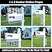 Vertical or Horizontal Mailbox Address Plaque, Reflective 911 Plate, Most Visible Mailbox Address Marker Money Can Buy!