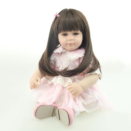 bambola morbida con capelli