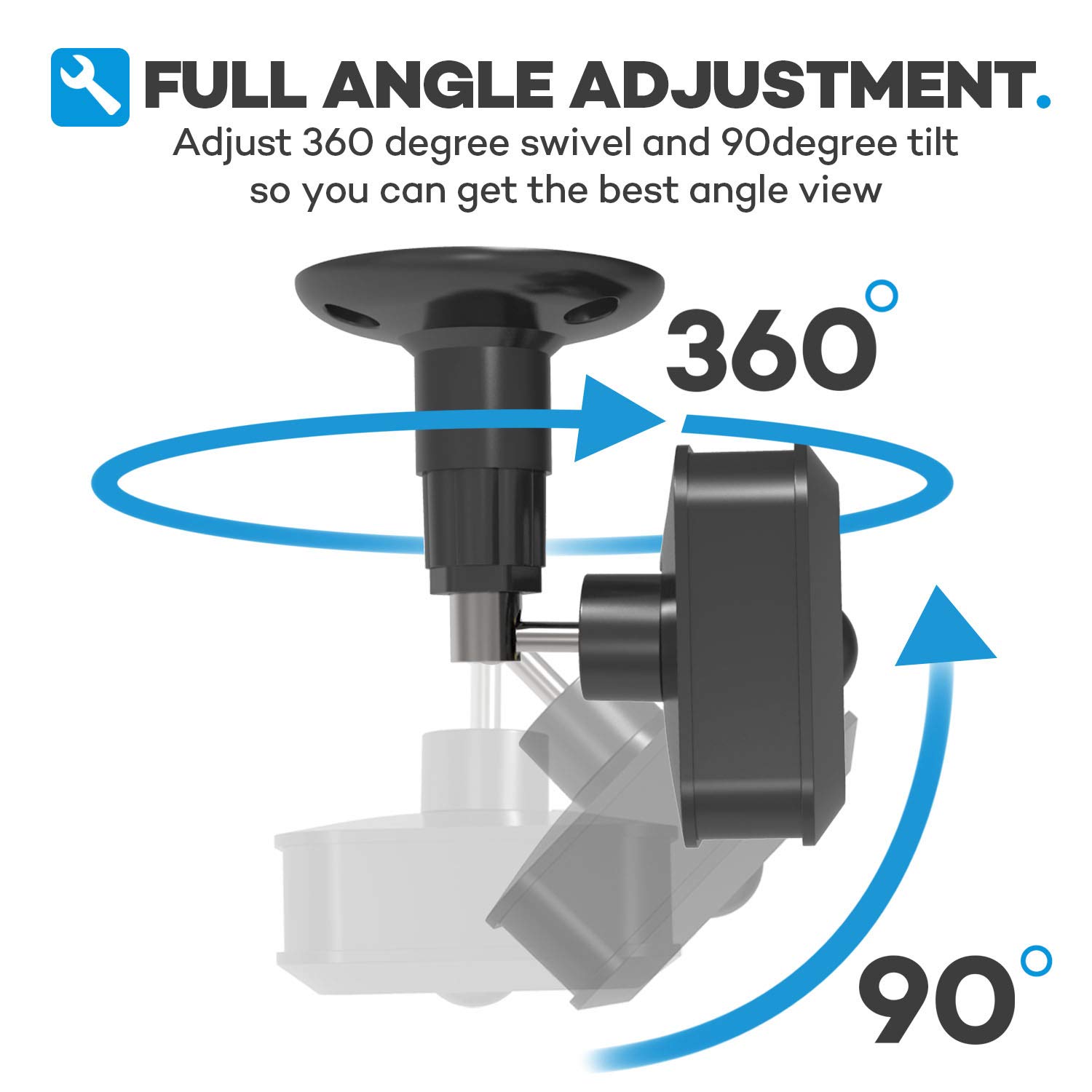 Blink XT Blink XT2 Wall Mount Bracket,360 Degree Protective Adjustable