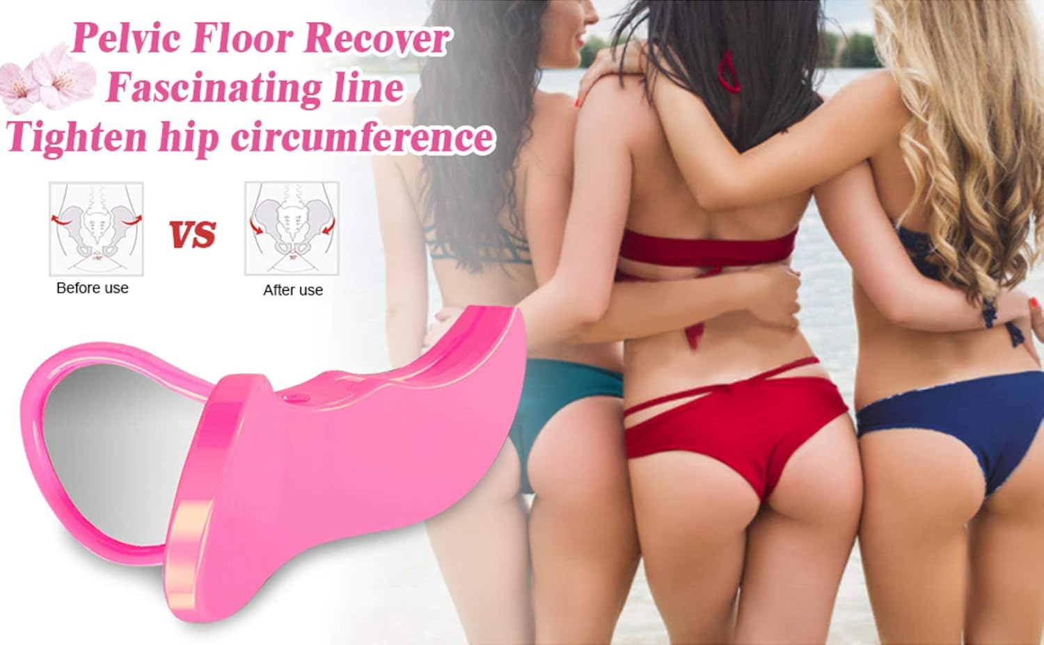 Kegel Exerciser Device – Kegels for Women – Improve Bladder Control, Postpartum Muscle Recovery, Reduce Thigh Fat, Tighten Buttocks and Glutes – Easy to Use Kegel Toner – Pelvic Floor Kegel Trainer: Sports & Outdoors