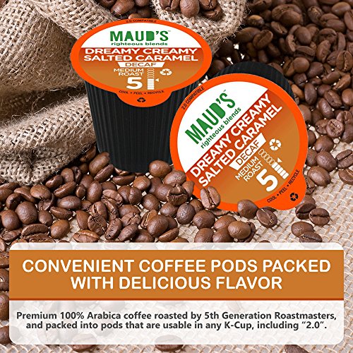 Maud’s Gourmet Coffee Pods Decaf Dreamy Creamy Salted Caramel, 100