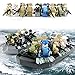 Army Block Set Building Military Toys Little People bricks SWAT Kids Toy City Police Minifigures Team Soldiers Figures Bulk Assembling with Accessories Weapons Canoeing Party Favors