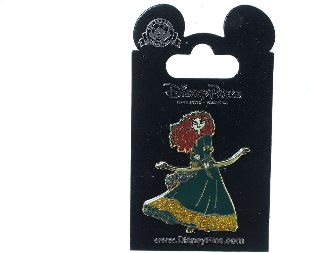 Disney Princess Merida from Brave Glitter Dress Pin: Clothing