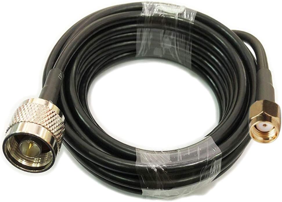 RG58 Coaxial Cable RP-SMA Male to N Male Connector RF Adapter 50-3 Coax Cable 50ohm (20m 65.6ft)