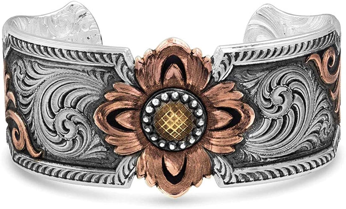 Montana Silversmiths Country Sunshine Flower Cuff Bracelet