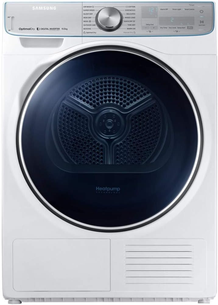 Samsung DV90N8289AW QuickDrive 9kg Freestanding Heat Pump Dryer - White [Energy Class A+++]