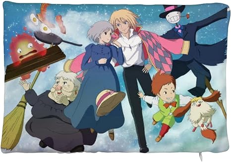 Amazon Co Jp ハウルの動く城 アニメぬいぐるみ枕インドアファッションソファバッククッションカバー枕ケースロング枕ケースホームデコレーションハグ枕ケース ホーム キッチン