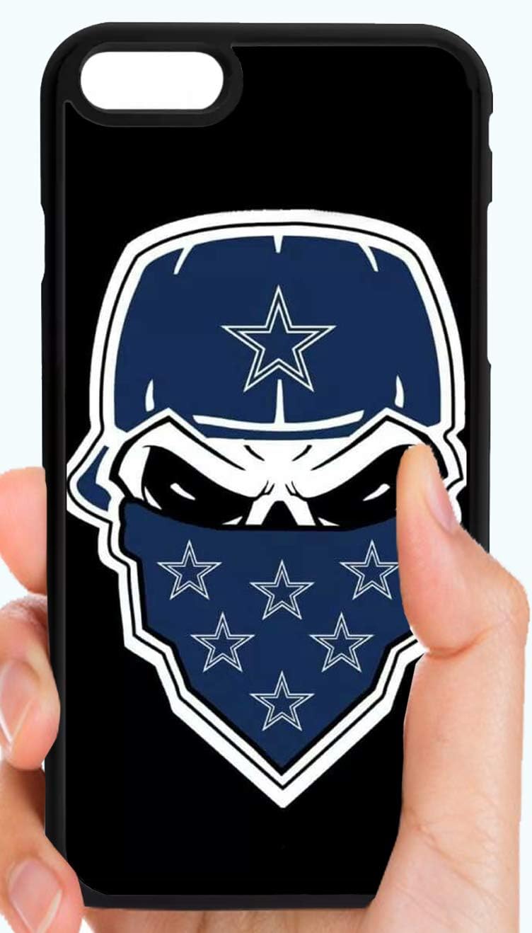 Cowboys Gangster Hardcore Skull Bandanna with Stars Football Phone Case Cover - Select Model