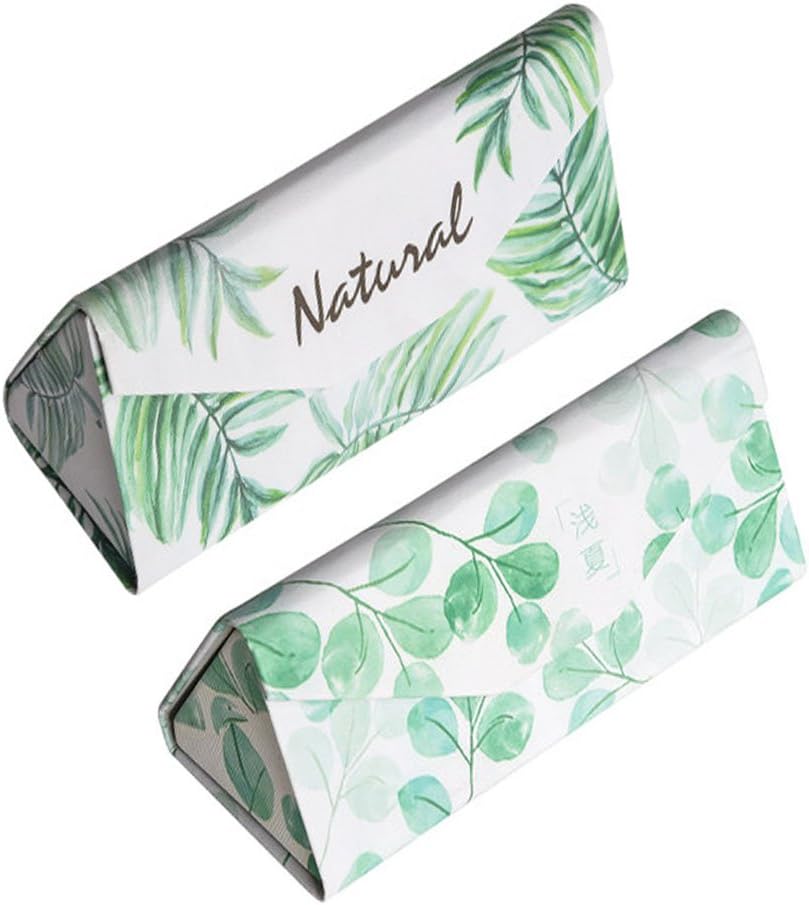 Foldable Glasses Case 2PACK Sunglasses Holder Magnet Closure With Cleaning Cloth