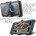COVRWARE Aegis Series case for LG K7 / Tribute 5 / Escape 3 / Treasure/Phoenix 2, Heavy Duty Dual-Layer Full-body w/Built-in Screen Protector Rugged Holster Armor Cover Belt Clip Kickstand, Black