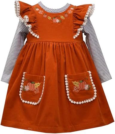 orange dress for baby girl