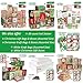 Christmas Gift Tags 60 Count with Untied String (15 Assorted Glitter, Foil, Printed Designs for DIY Xmas Present Wrap and Label Package Name Card)