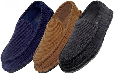blue corduroy house shoes