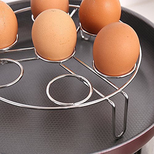 Instant Pot Accessories, MCIRCO Instant Pot Accessories Set, 7"Non-stick Leakproof Cake Pan - Silicone Egg Bites Molds with Lids and Bonus Egg Steamer Rack - Fits Instant Pot 5,6,8 qt Pressure Cooker - Thumbnail 4
