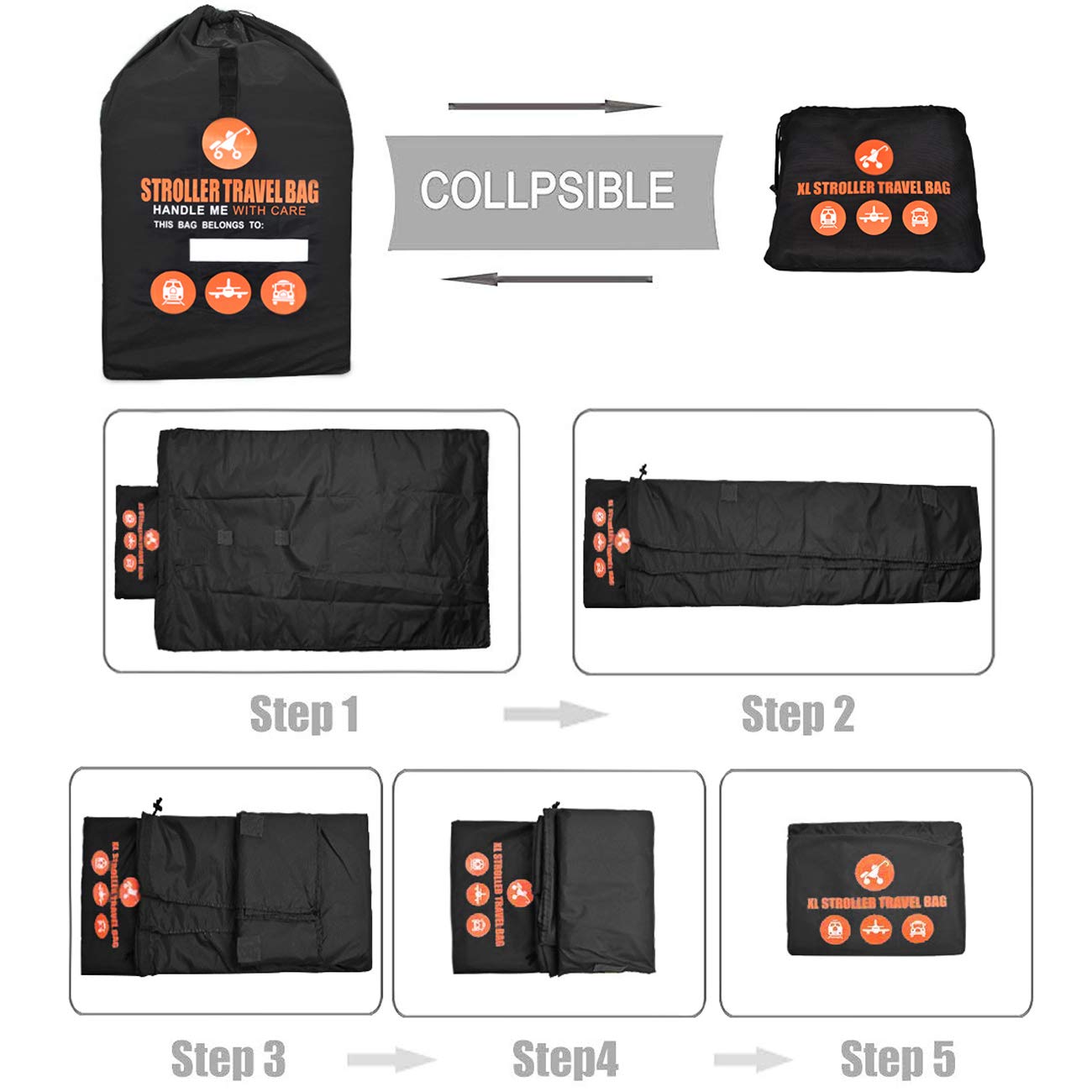 double stroller in airport
