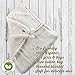 Premium Baby Receiving Blanket - Hooded Plush Fleece Swaddle Blanket - Organic Un-Dyed Cotton Unisex Wrap for Boys and Girls