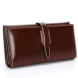 Leather Wallets for Women Large Capacity RFID