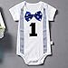 NNJXD Baby Boys' Funny First Birthday Bow Tie Infant Romper Bodysuit Size (1 Years) Point Blue