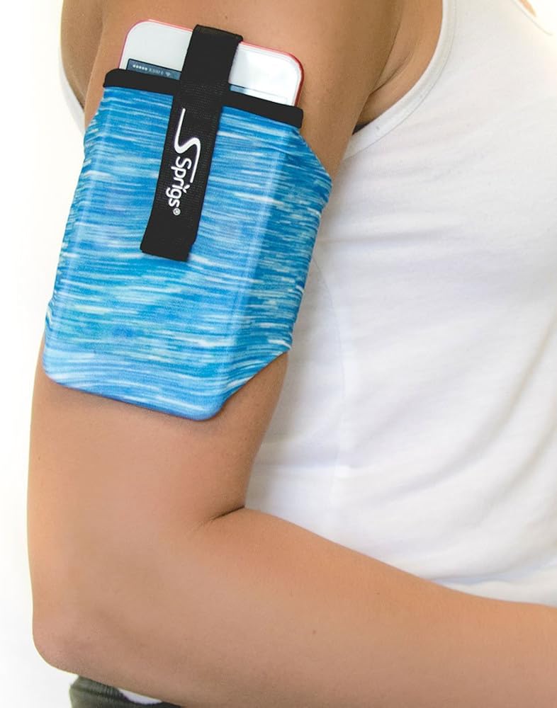 Sprigs Phone Armband Sleeve for iPhone x/8/7/6 Plus, Galaxy S7/S6, Google Pixel XL