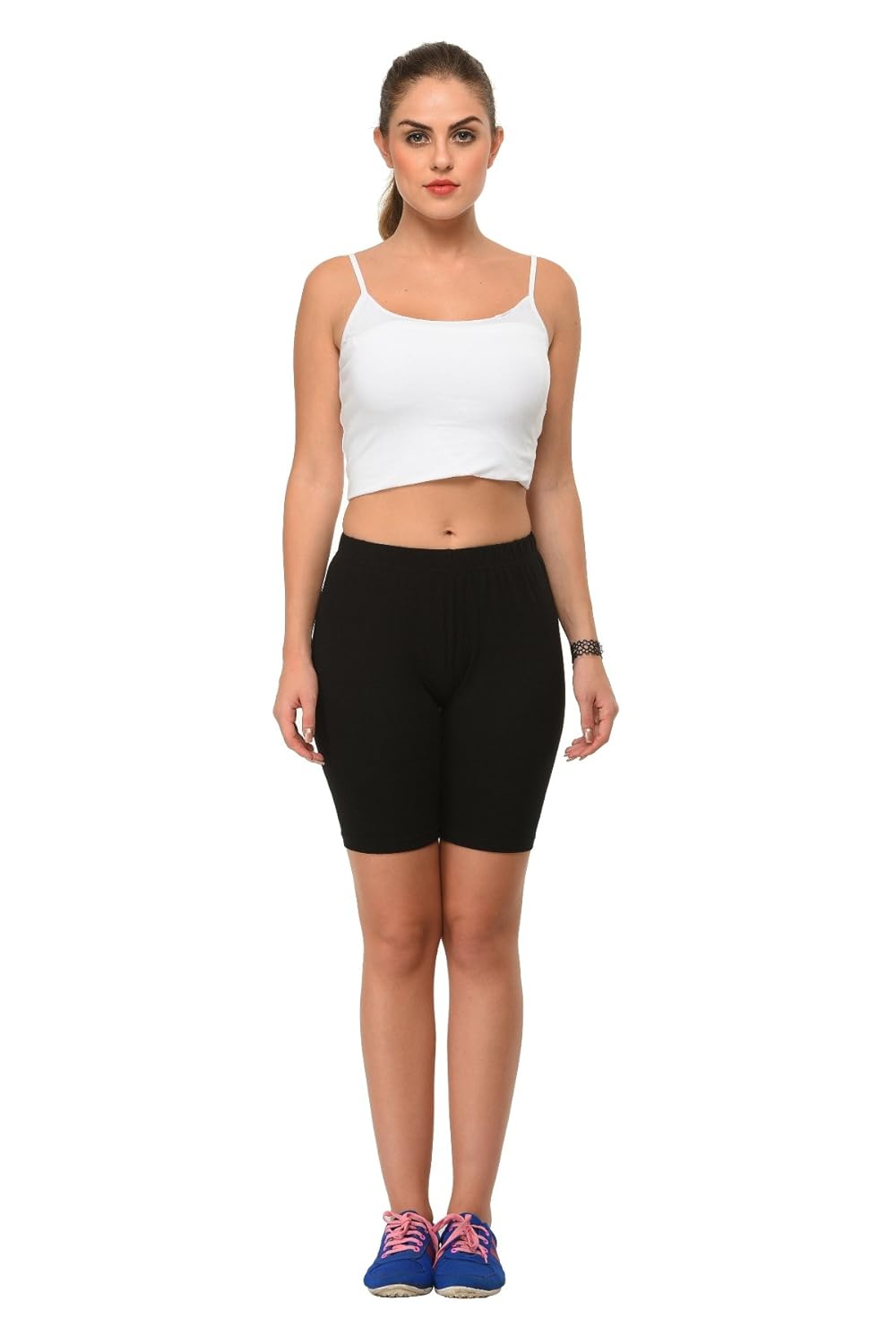 frenchtrendz women cotton spandex cycling shorts