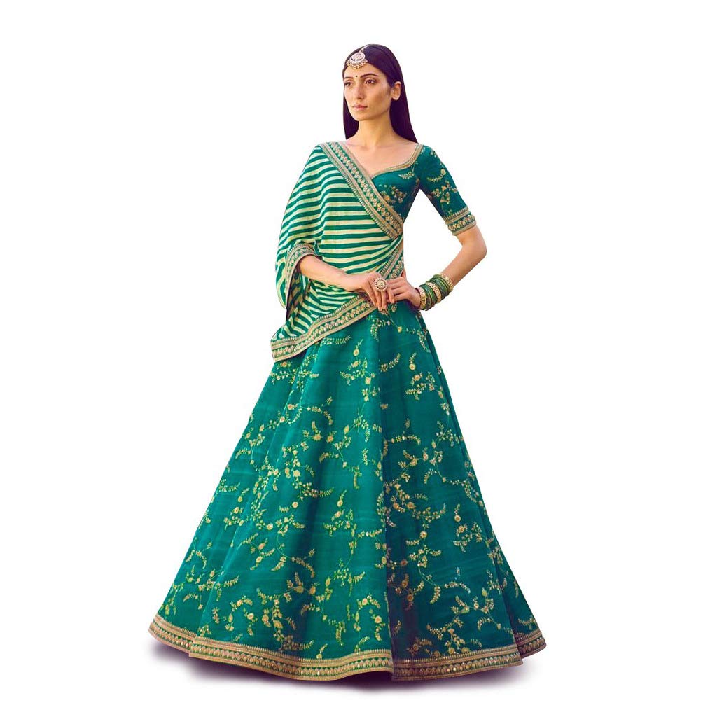 fabpixel embroidered art silk lehenga choli for women &hellip;
